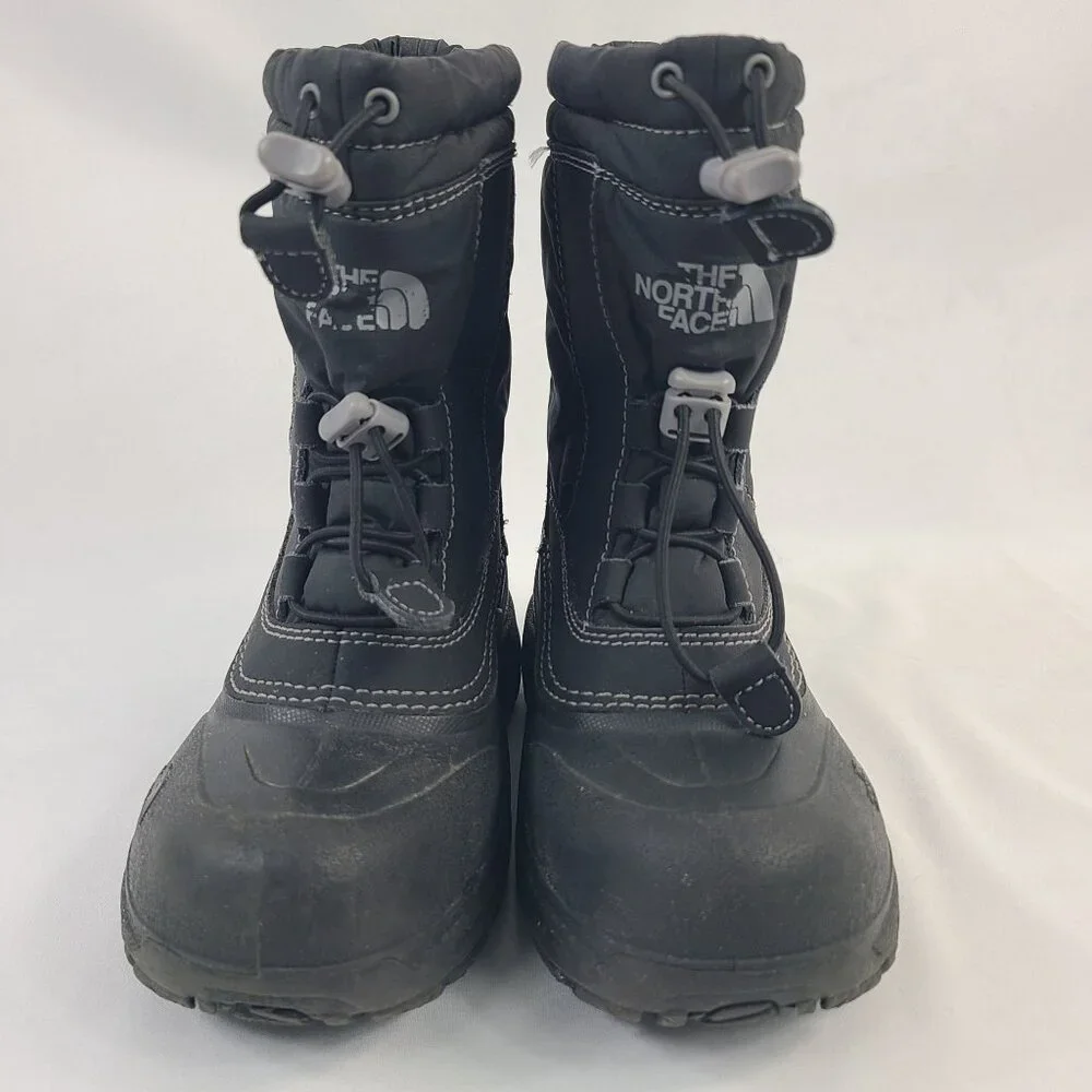 The North Face Kids Waterproof Winter Boots Black Size 13 Insulated EUC